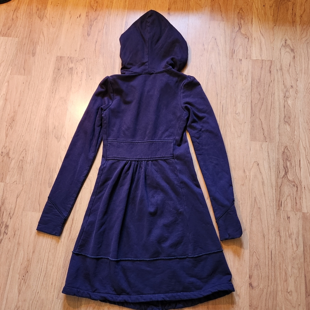 Prairie Underground Deep Purple Hooded Long Jacket - Picture 4 of 6